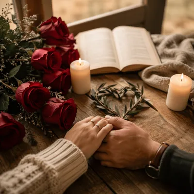 Romantic Valentine Roses with Faithful Devotion