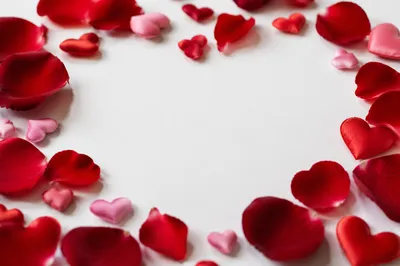 Romantic Valentine Flat Lay with Red Roses