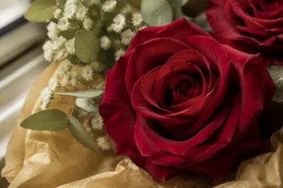 Romantic Red Roses for Valentine’s Day