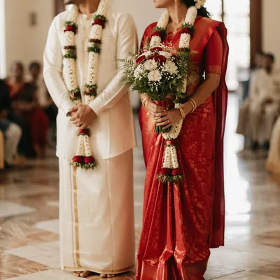 Elegant Bride Bouquet in Festive Wedding Hall