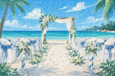 Beach Wedding Floral Arch Ceremony