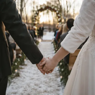 Winter Garden Wedding Floral Arch