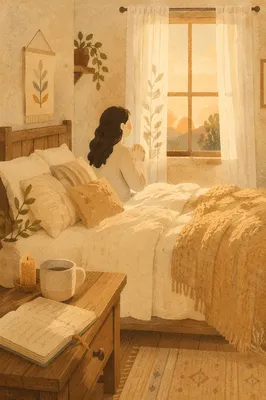 Cozy Dawn Bedroom Prayer Corner