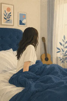 Peaceful Bedroom Morning Light Interior Scene