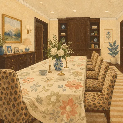 Elegant Fellowship Dining Room Table