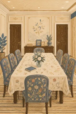 Elegant Dining Room Ready for Fellowship