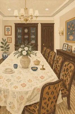 Elegant Dining Room for Quiet Fellowship