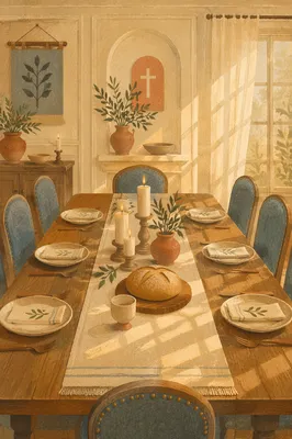Elegant Christian Fellowship Dining Room