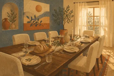 Elegant Christian Hospitality Dining Room Table