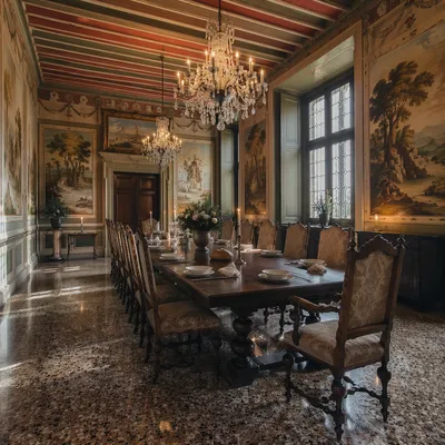 Elegant Old World Dining Room for Fellowship