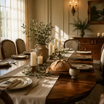 Elegant Christian Fellowship Dining Room Table