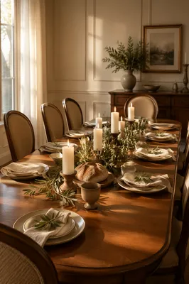 Elegant Christian Fellowship Dining Room Table