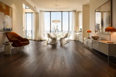 Elegant Modern Dining Room with Lounge Seating