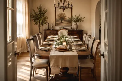 Elegant Christian Fellowship Dining Room Table