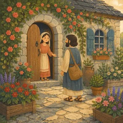 Welcoming Rustic Front Door Cottage Entrance