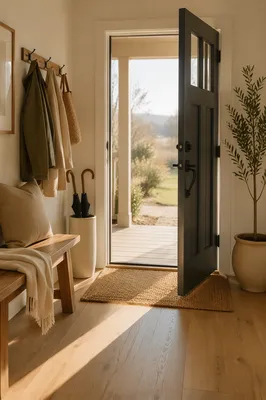 Welcoming Front Door House Entrance Interior