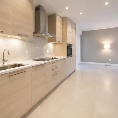 Bright Modern Kitchen with White Countertop