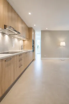 Bright Modern Kitchen With Clean White Countertop