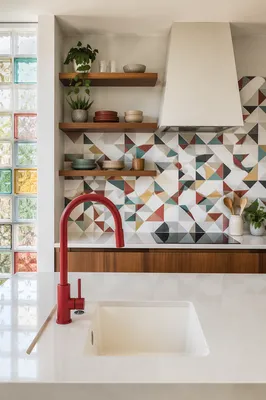 Bright Modern Kitchen Countertop Interior