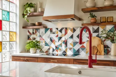 Bright Modern Kitchen Countertop Interior
