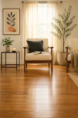 Airy Modern Living Room with Cream Chairs