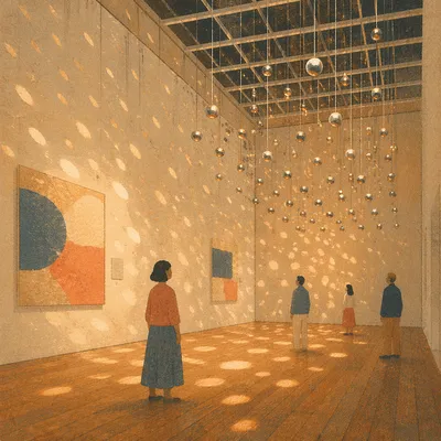 Elegant Contemporary Gallery Light Exhibit Interior