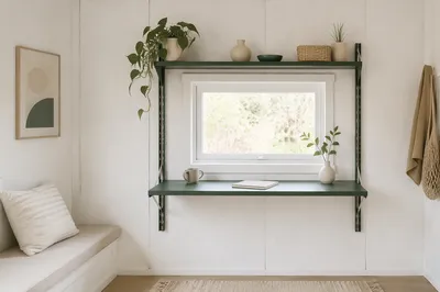 Minimalist Tiny House Wall with Smart Window