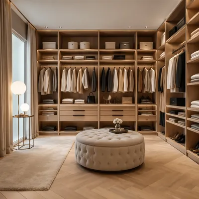 Luxury Walk-In Closet with Organized Display