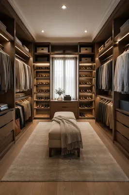 Luxury Walk-In Closet with Organized Display