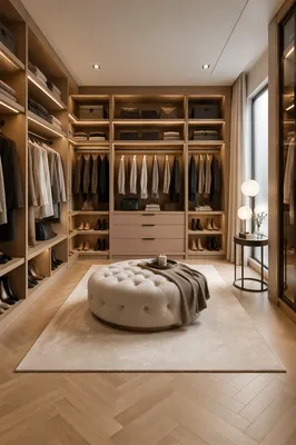 Luxury Walk-In Closet with Organized Display