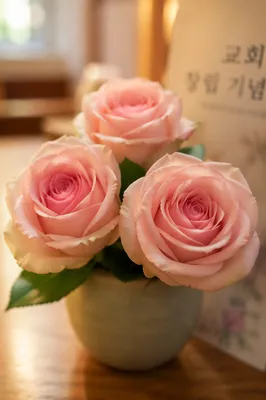 Blush Roses for Korean Church Anniversary