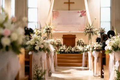 Korean Church Anniversary Floral Sanctuary Decor