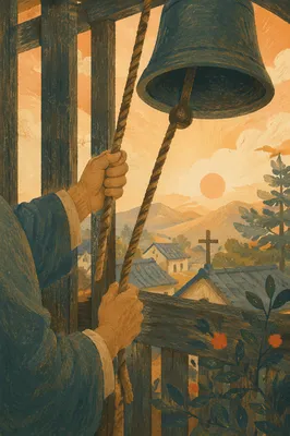 Korean Church Bell Tower Morning Call