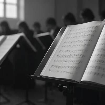 Korean Church Choir Rehearsal Sheet Music