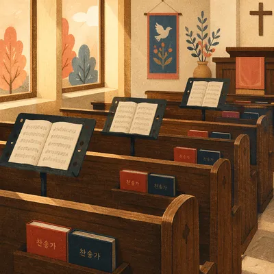 Korean Church Choir Rehearsal Sanctuary