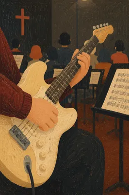 Korean Church Choir Guitar Rehearsal