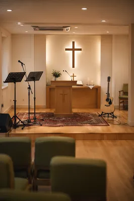 Korean Church Choir Practice Sanctuary Setup