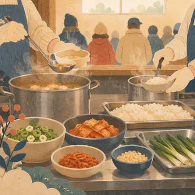 Korean Church Kitchen Fellowship Meal Service