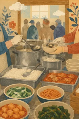 Korean Church Kitchen Fellowship Meal Service