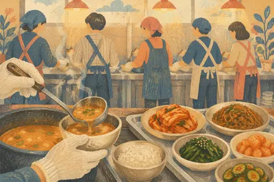 Korean Church Kitchen Fellowship Meal Service