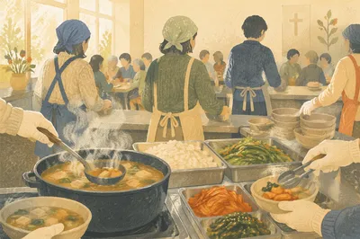 Korean Church Fellowship Kitchen Meal Service