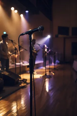 Korean Church Praise Team Microphone Rehearsal