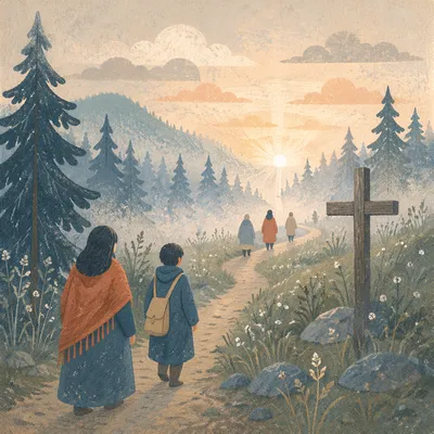 Early Morning Prayer Walk in Korean Countryside