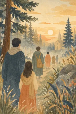 Early Morning Prayer Walk Forest Path
