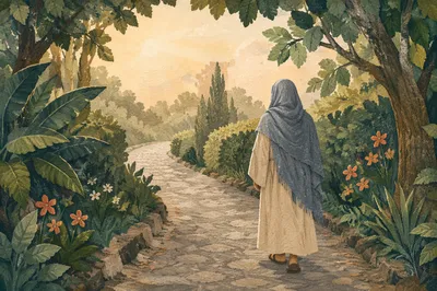 Early Morning Prayer Walk in Korean Retreat