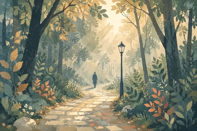 Morning Prayer Walk Through Korean Retreat Woods
