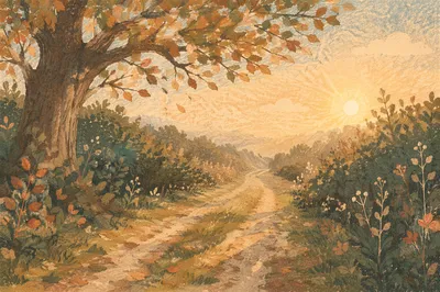 Peaceful Morning Prayer Path in Nature