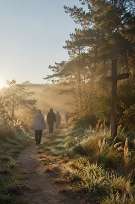Early Morning Prayer Walk in Korean Countryside
