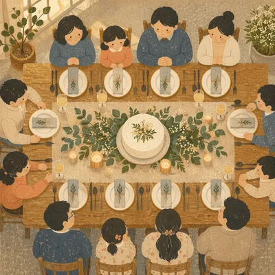 Korean Church Mission Fundraiser Banquet Table