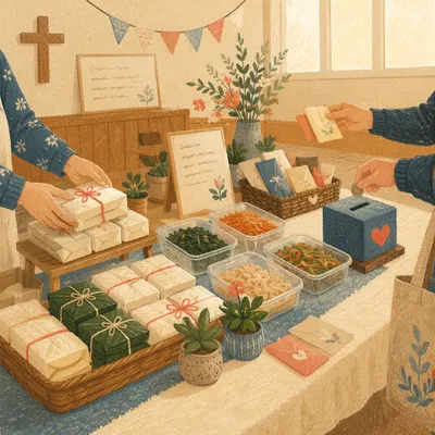 Korean Church Mission Fundraiser Table